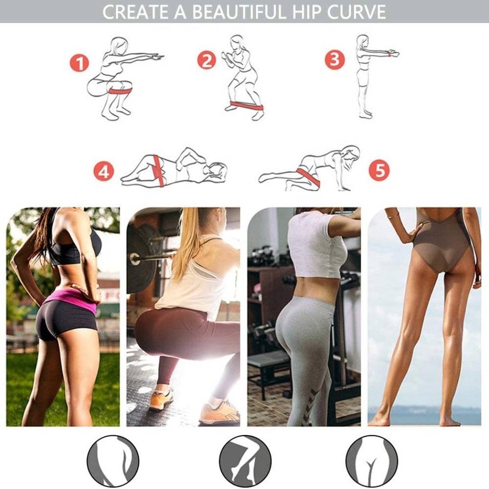 3-Pack Fitness Booty Bands - Picture 6 of 14